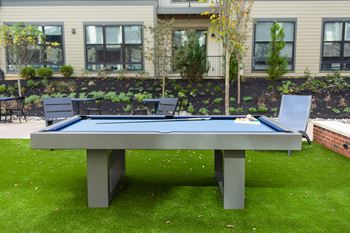 A ping pong table